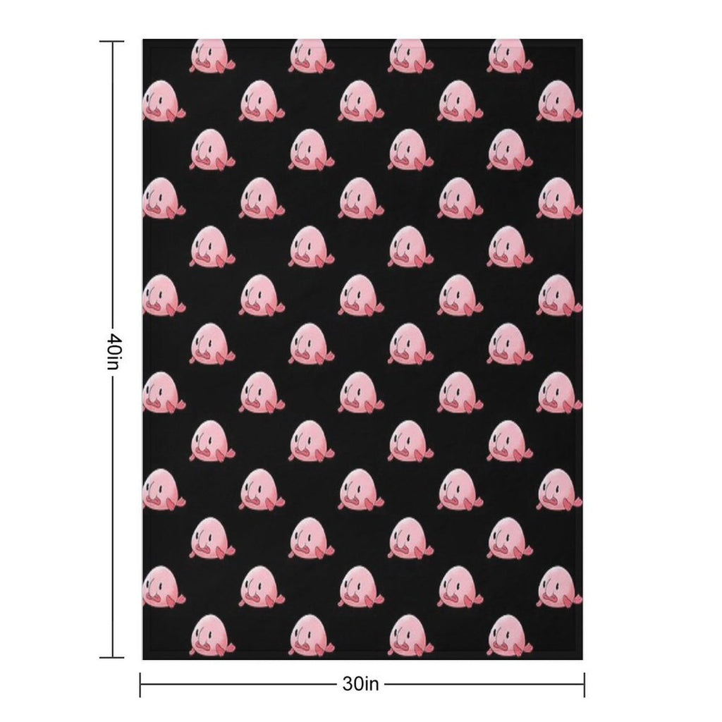 Cute Blobfish Shrink-resistant Throw Blanket