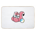 Flamingo Floaty Cody  Rapid-Drying Bath Mat