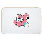 Flamingo Floaty Cody  Rapid-Drying Bath Mat