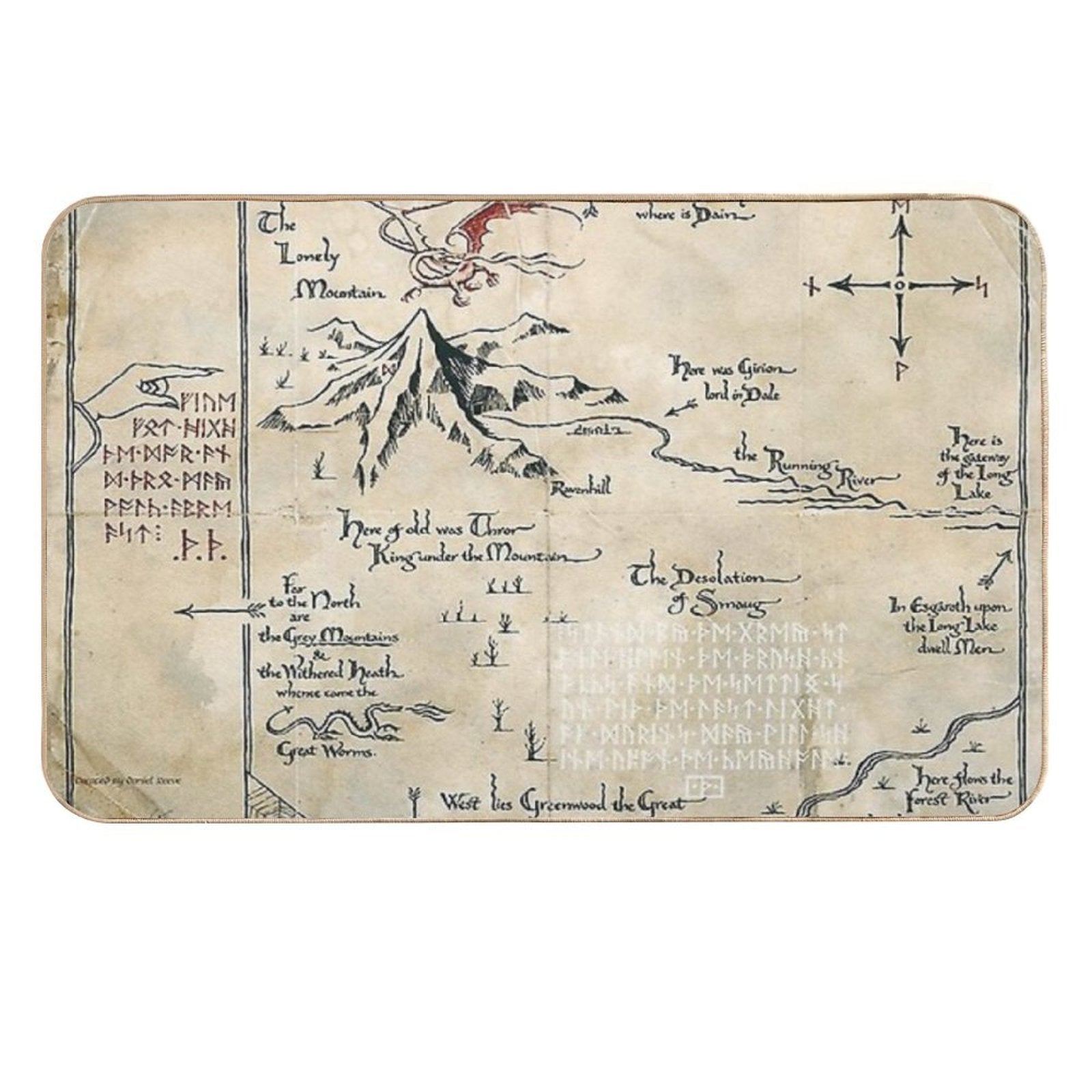 Legendary Treasure Maps  Pet-Safe Bath Mat