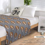 BEAGLES, BEAGLES AND MORE CUTE BEAGLES ~  BEDDING All-season Throw Blanket