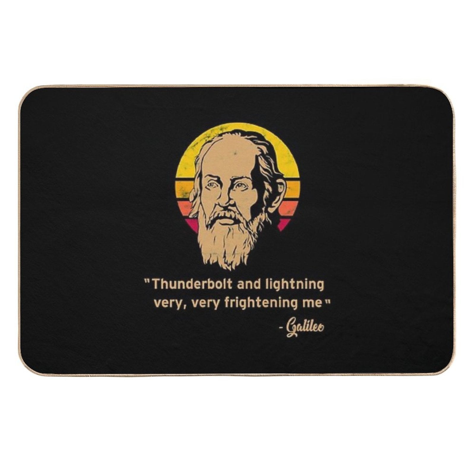Thunderbolt And Lightning Galileo Vintage Retro  Versatile Bath Mat