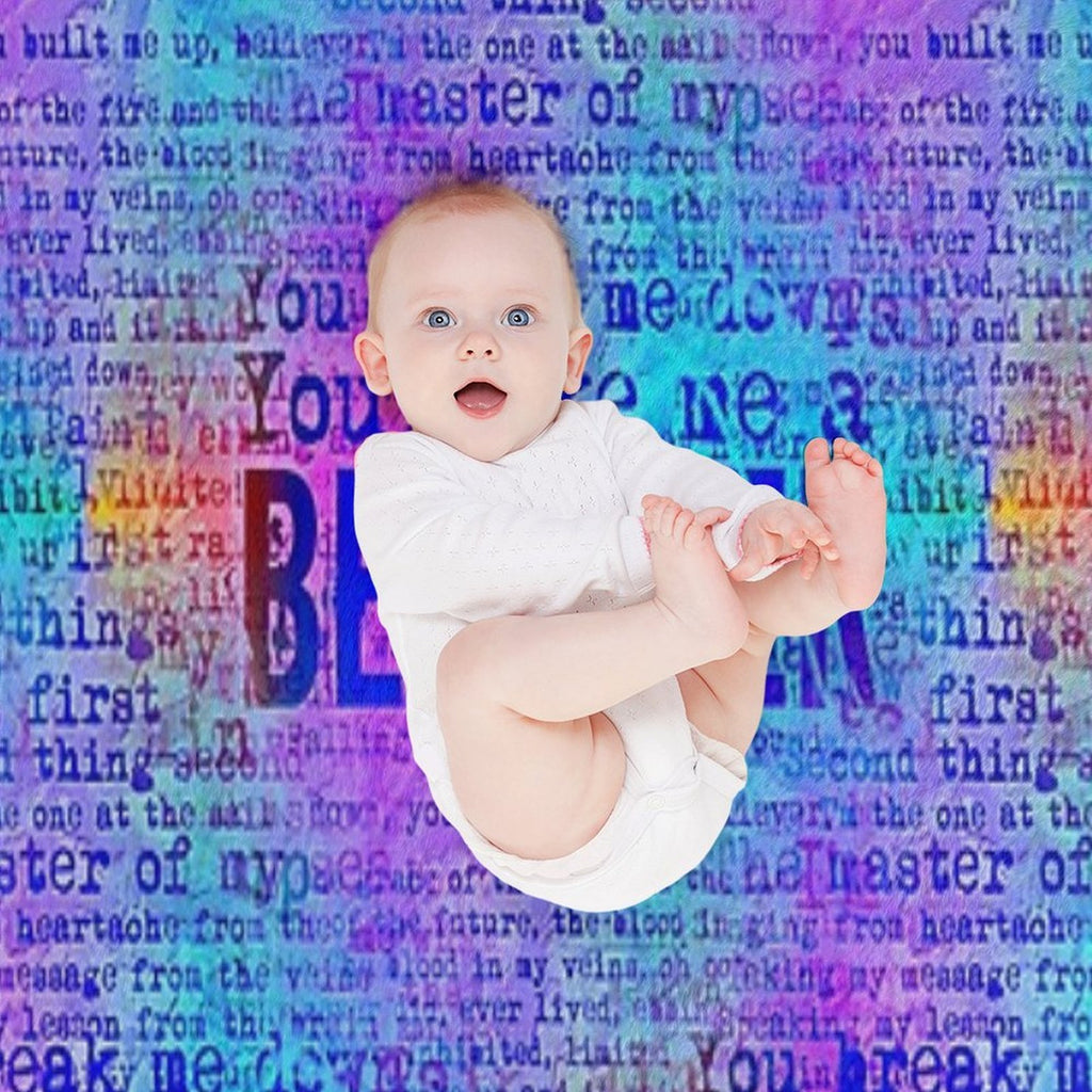 Believer -  Neon Rainbow Versatility Throw Blanket