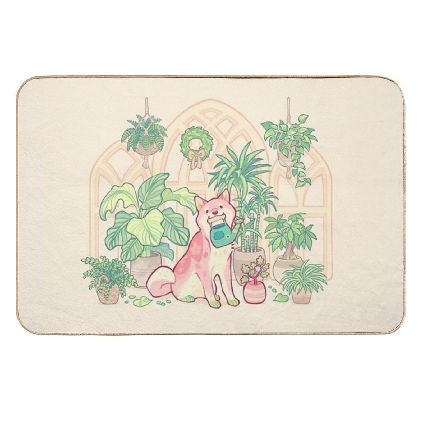 Green Thumb Shibakura  Dirt-Trapping Bath Mat