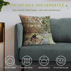 Rat And Mole Have A Picnic - The Wind in The Willows - Arthur Rackham Soft Multiple Sizes Throw Pillow