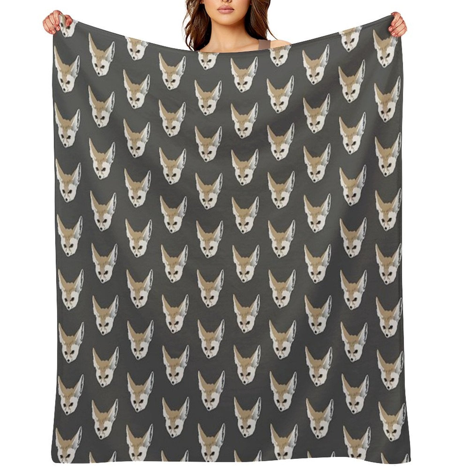 Fennec Fox Travel-friendly Throw Blanket