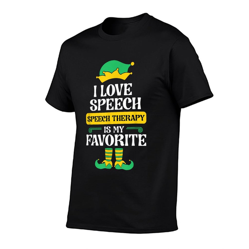 Speech Therapy Elf Christmas School Therapist SLP Language  Vintage-inspired T-Shirt