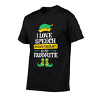 Speech Therapy Elf Christmas School Therapist SLP Language  Vintage-inspired T-Shirt