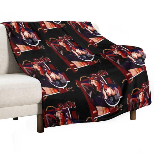 ATEEZ SAN  FIREWORKS Plush Throw Blanket