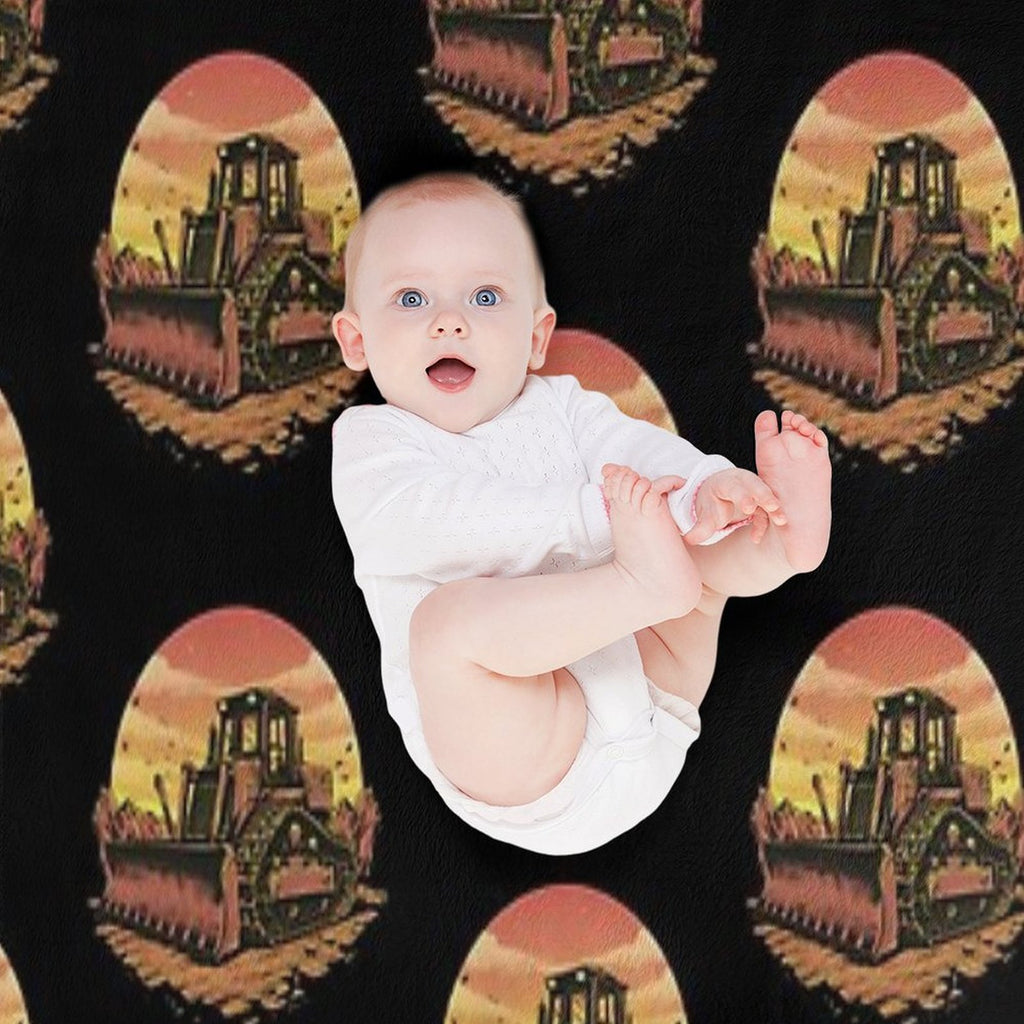 Bulldozer Compact Throw Blanket