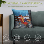 Alpine Chic Poster Soft Gift Ready Throw Pillow