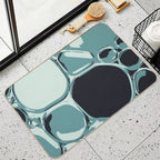 Blue Bubbles  Non-Slip Bath Mat
