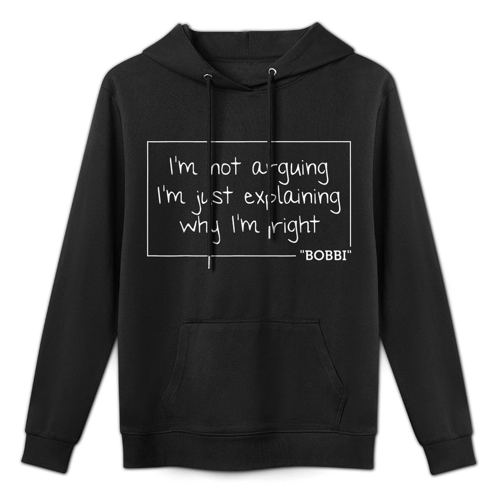 BOBBI Quote Personalized Name Funny Birthday Gift Idea Unisex Design Hoodie