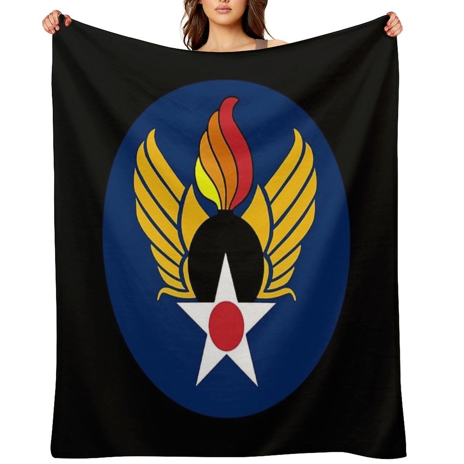 USAF AMMO Pisspot Wrinkle-free Throw Blanket