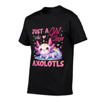 Cute Axolotl Just A Girl Who Loves Axolotls Girls Kids  Slim-fit Cut T-Shirt