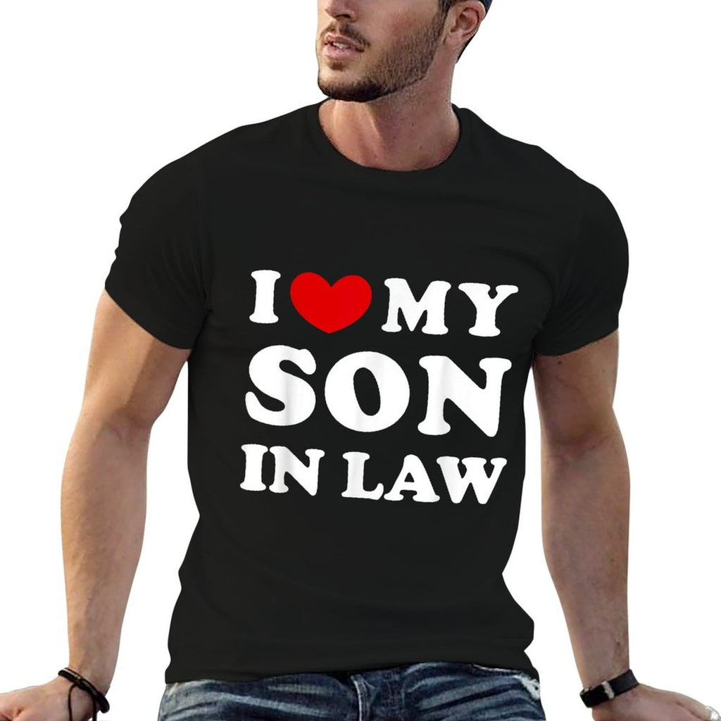 I Love My Son In Law, I Heart Son In Law  Breathable T-Shirt