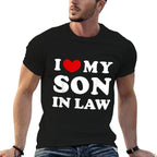 I Love My Son In Law, I Heart Son In Law  Breathable T-Shirt