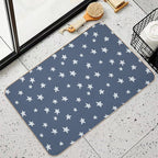 Stars on Blue  Slip-Resistant Bath Mat