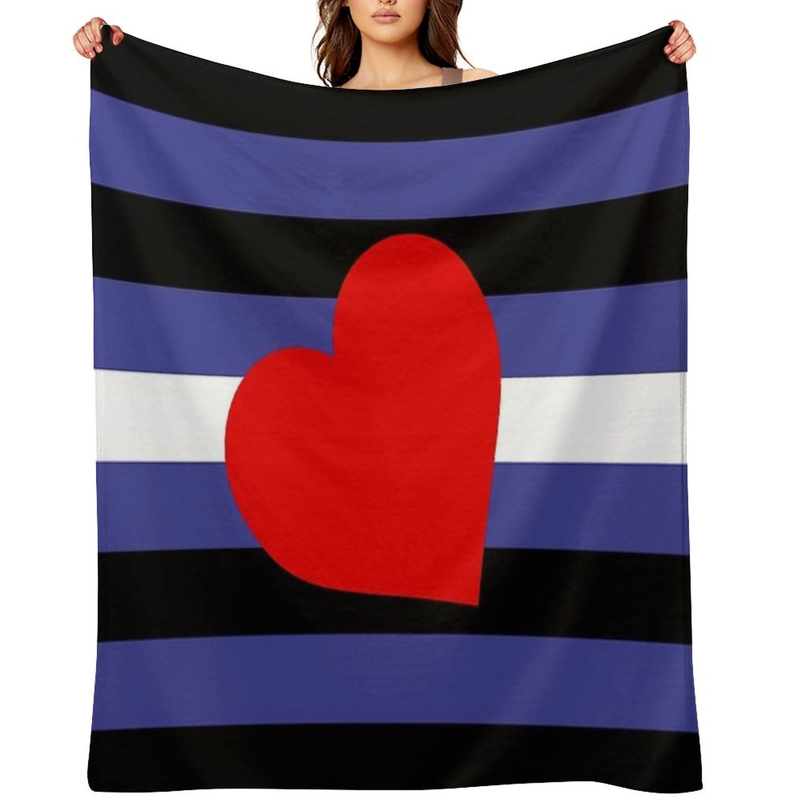 Leather Pride Flag Multi-functional Throw Blanket