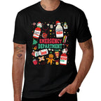 Christmas Emergency Room ER RN Nurse Department Healthcare  Stretchy T-Shirt