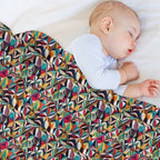 Abstract And Colourful Geometric Shapes Lightweight Throw Blanket