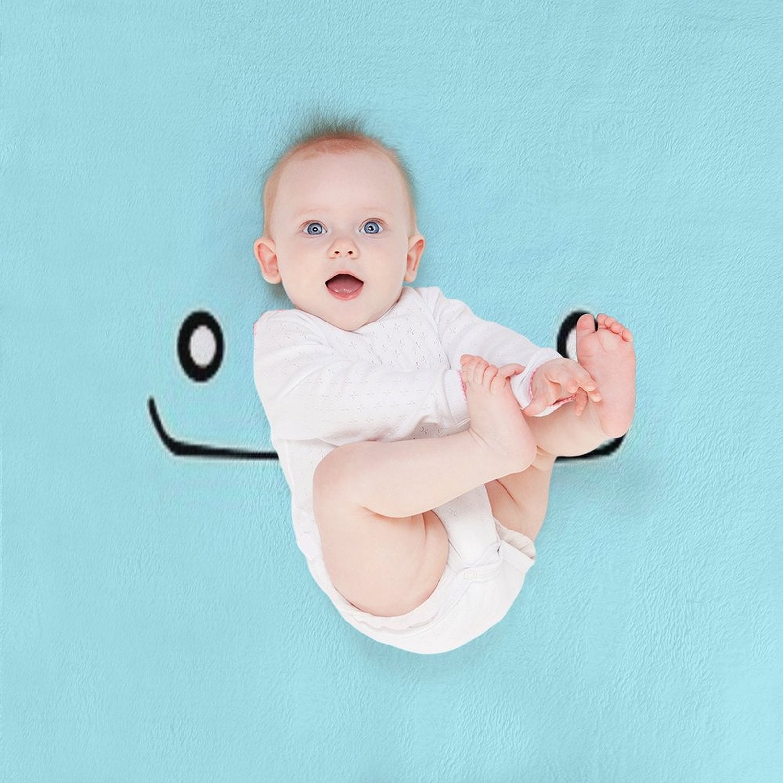 Wooper Face Sustainable Throw Blanket