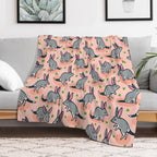 Bouncing Bilbies Machine-washable Throw Blanket