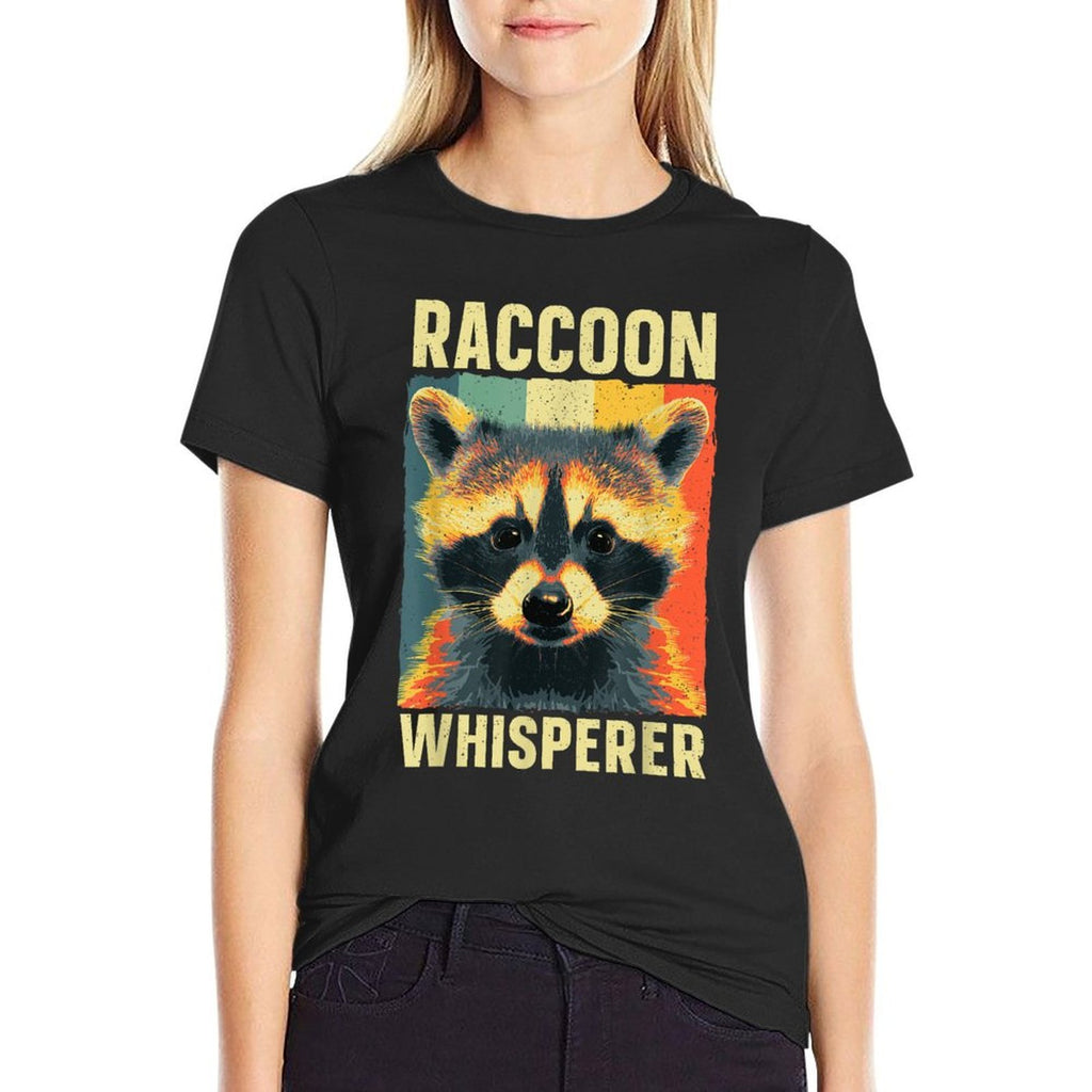 Cute Raccoon Design For Men Women Kids Racoon Lover Raccoon  Eco-friendly Material T-Shirt