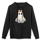 Coquette Lace Ghost Boo In Boojee Halloween Spooky Season Relaxed Fit Hoodie