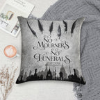 No Mourners No Funerals Soft Hidden Zipper Throw Pillow