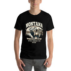 Montana Rocky Mountain Elk, Big Sky Country Design  Lightweight T-Shirt
