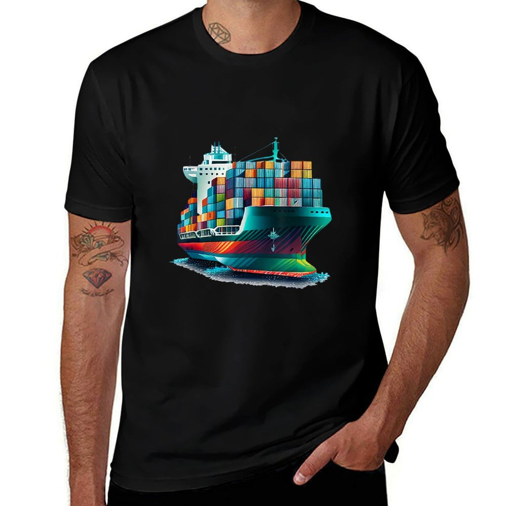 Cool Ship for Container Ships Watcher  Lightweight T-Shirt