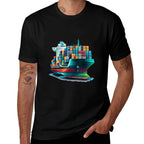 Cool Ship for Container Ships Watcher  Lightweight T-Shirt