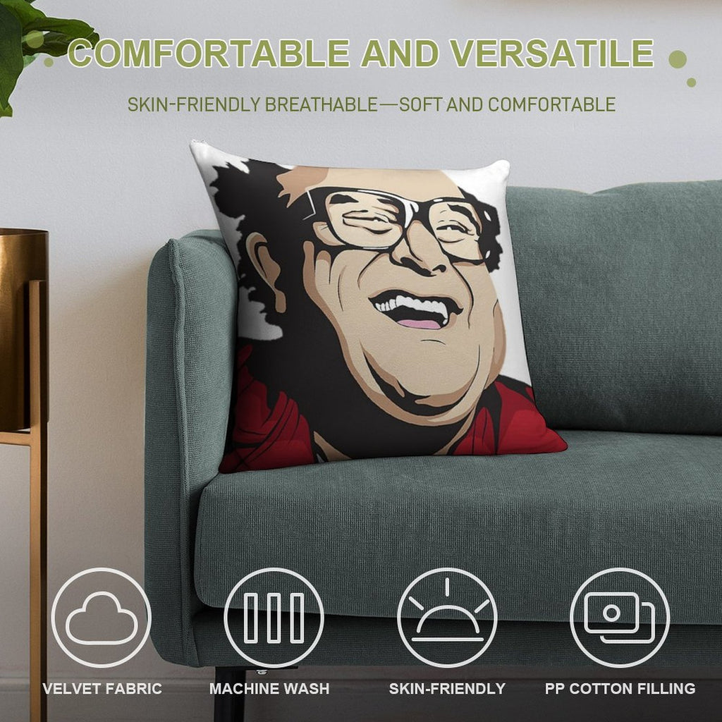 Danny Devito V2 Soft Home Decor Throw Pillow