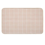Check Pattern in Blush Color  Anti-Trip Bath Mat