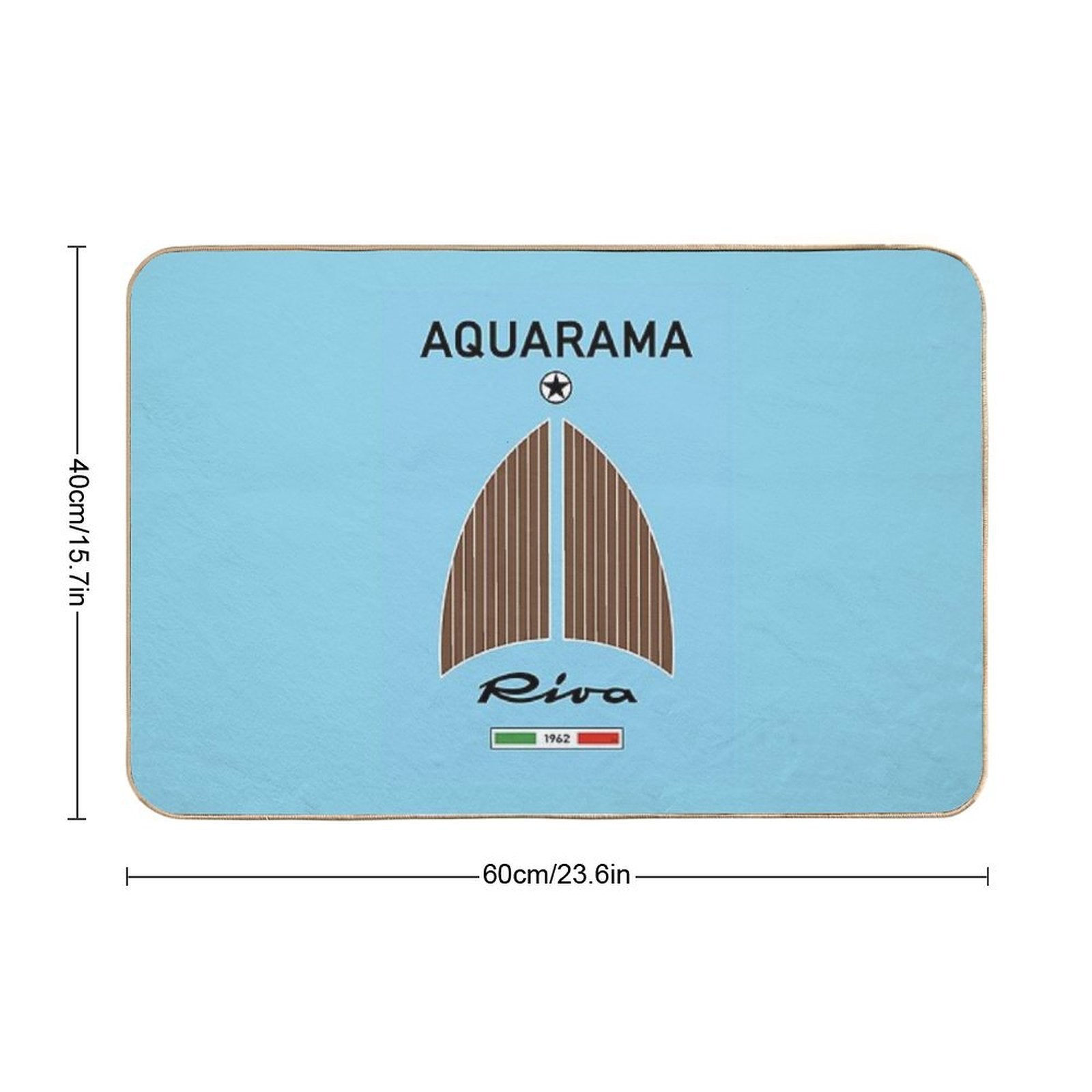 Riva Aquarama Luxury Yacht Italy Venice  Dirt-Trapping Bath Mat