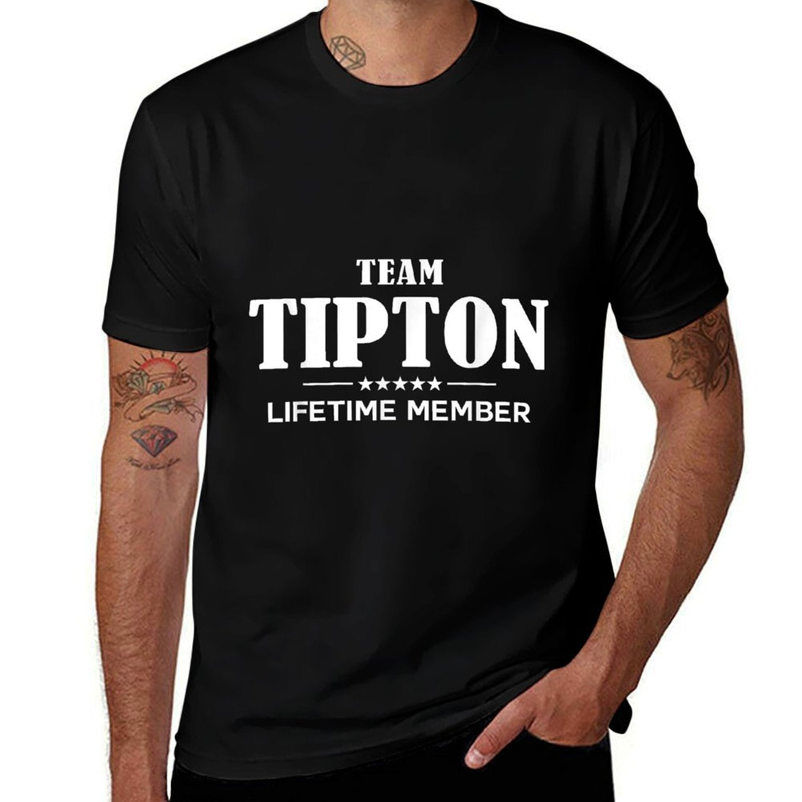 Team TIPTON Lifetime Member TIPTON Family  Trendy Pattern T-Shirt