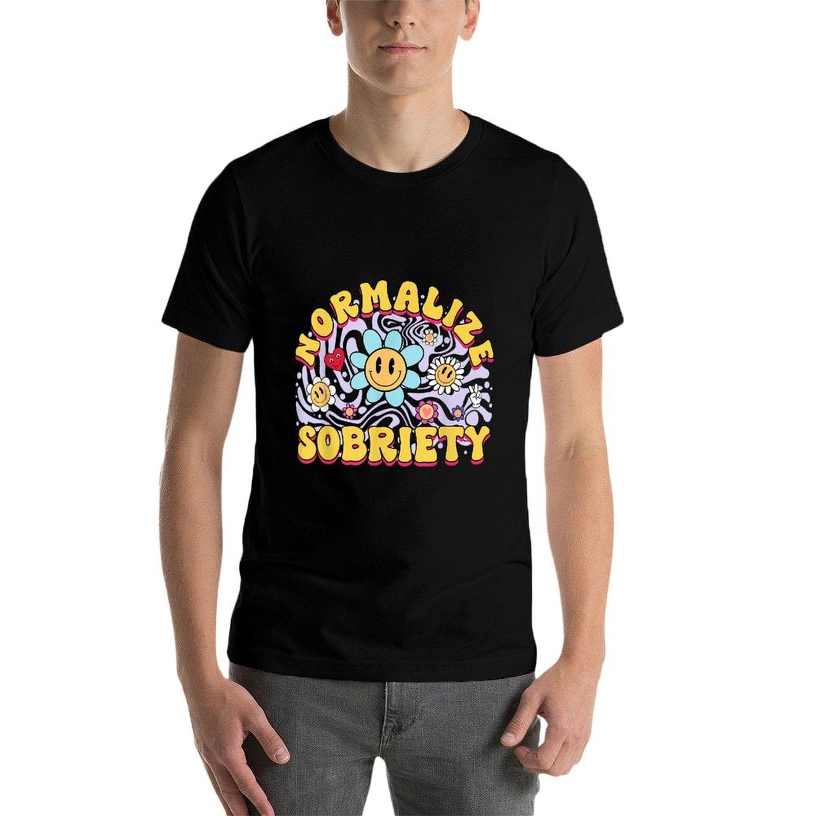 Normalize Sobriety Clean Sober Recovery Gift 12 Steps Addict  Vintage-inspired T-Shirt