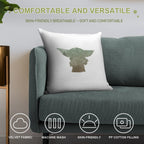 Baby Inspired Silhouette Soft Shrink-Resistant Throw Pillow