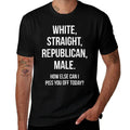 White, Straight, Republican, Male - Funny Republican  Vintage-inspired T-Shirt