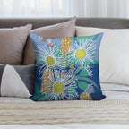 Australian Native Flowers Soft Luxury Feel Throw Pillow