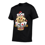 Gambling Poker Game Xmas Lighting Christmas Tree Adult  Eco-friendly Material T-Shirt