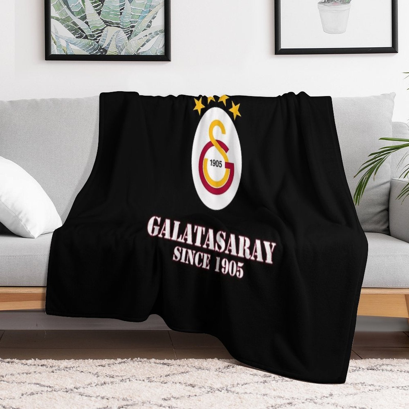 GALATASARAY SPOR KULUBU Velvety-soft Throw Blanket