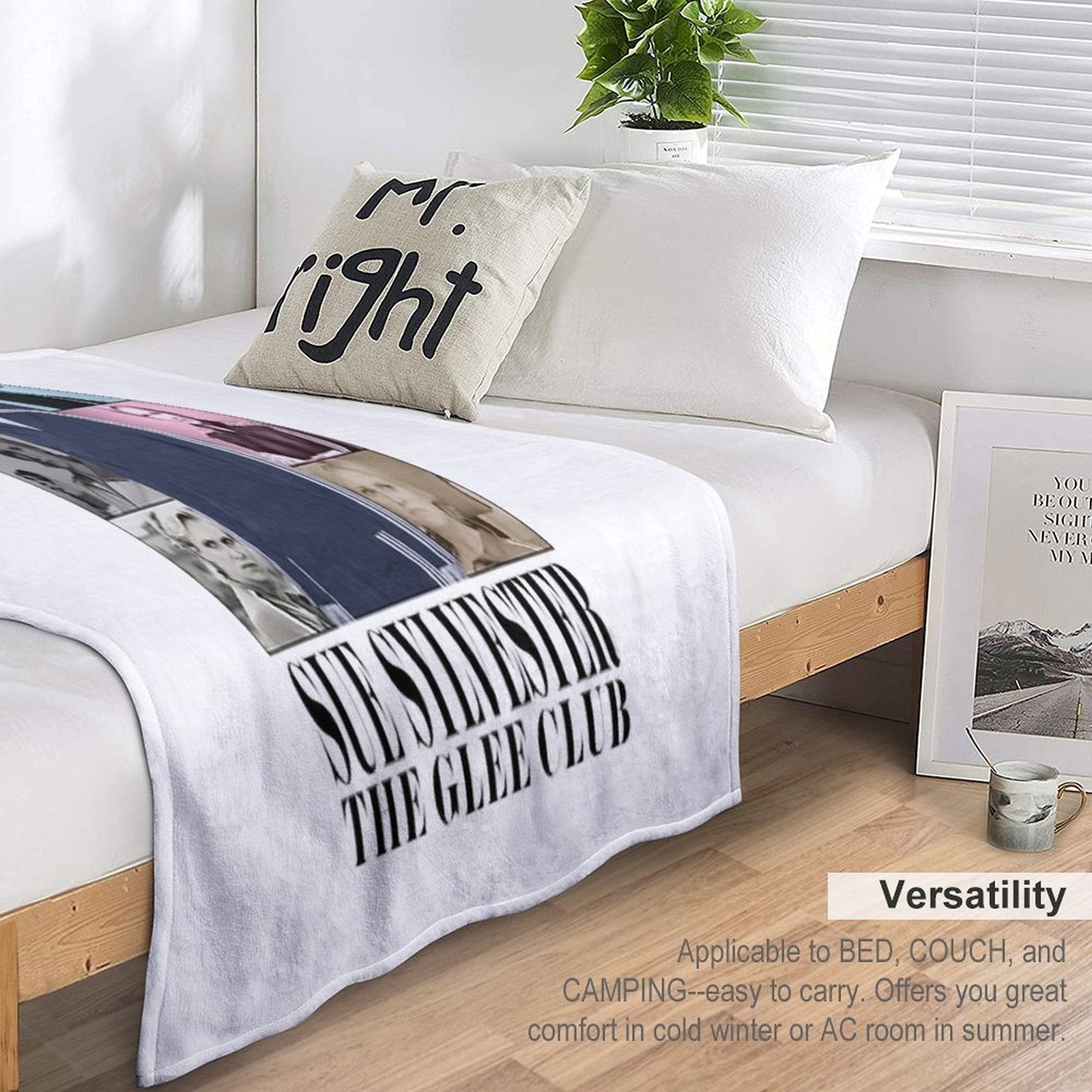 Sue Sylvester Eras Sustainable Throw Blanket