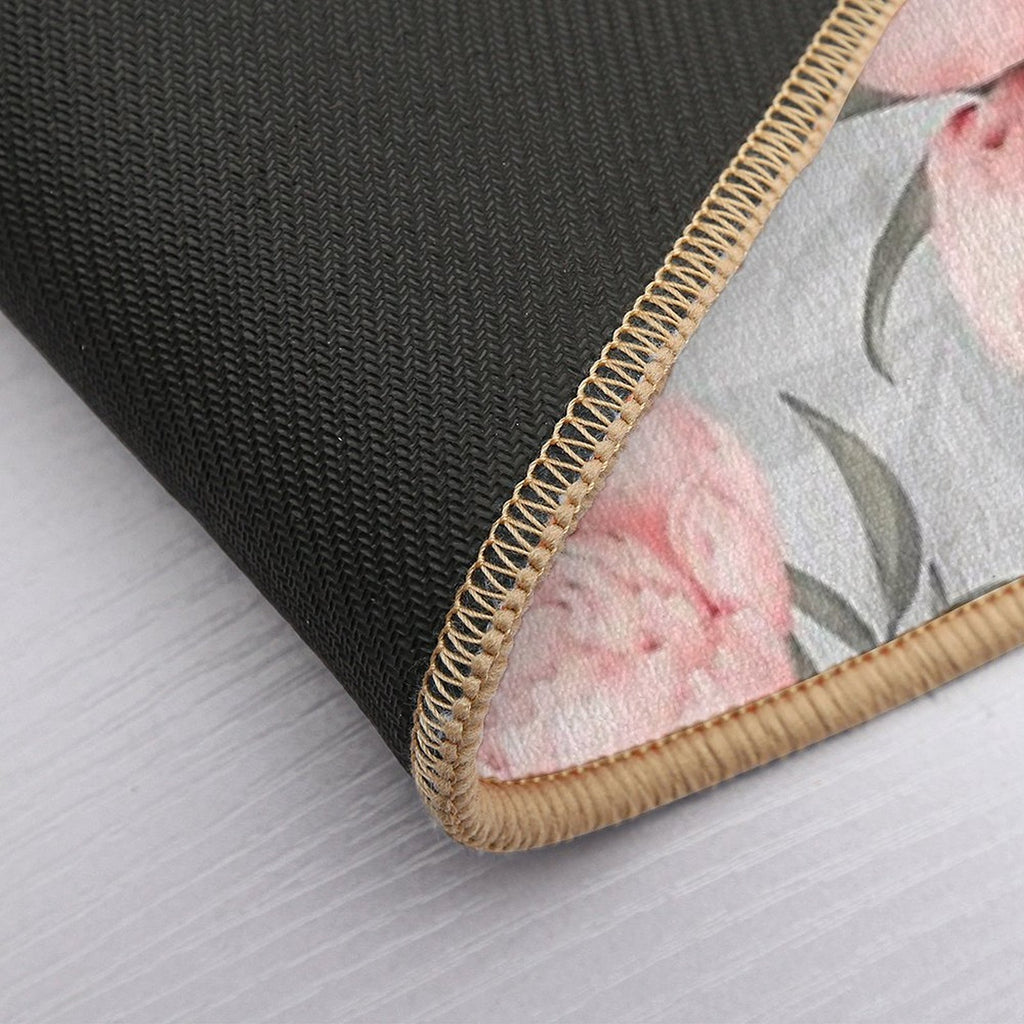 Peony on Spring Vibes  Anti-Trip Bath Mat