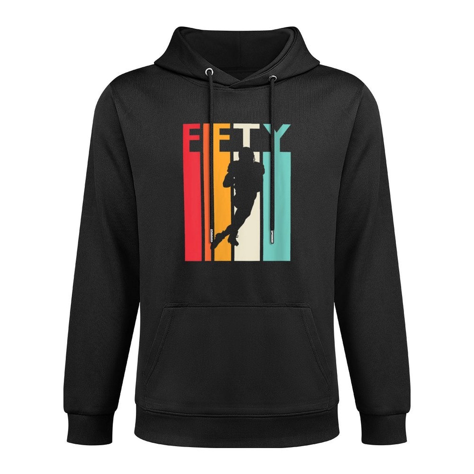 Womens 50th Birthday Gift Vintage Football for 50 Year Old Easy Care Hoodie