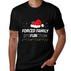 Forced Family Fun Dysfunction Christmas Santa Hat  Moisture-wicking T-Shirt