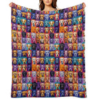Dogs Pattern Anti-pilling Throw Blanket