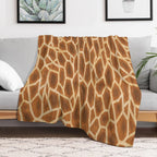 Giraffe Animal Print Fluffy Pattern Anti-pilling Throw Blanket