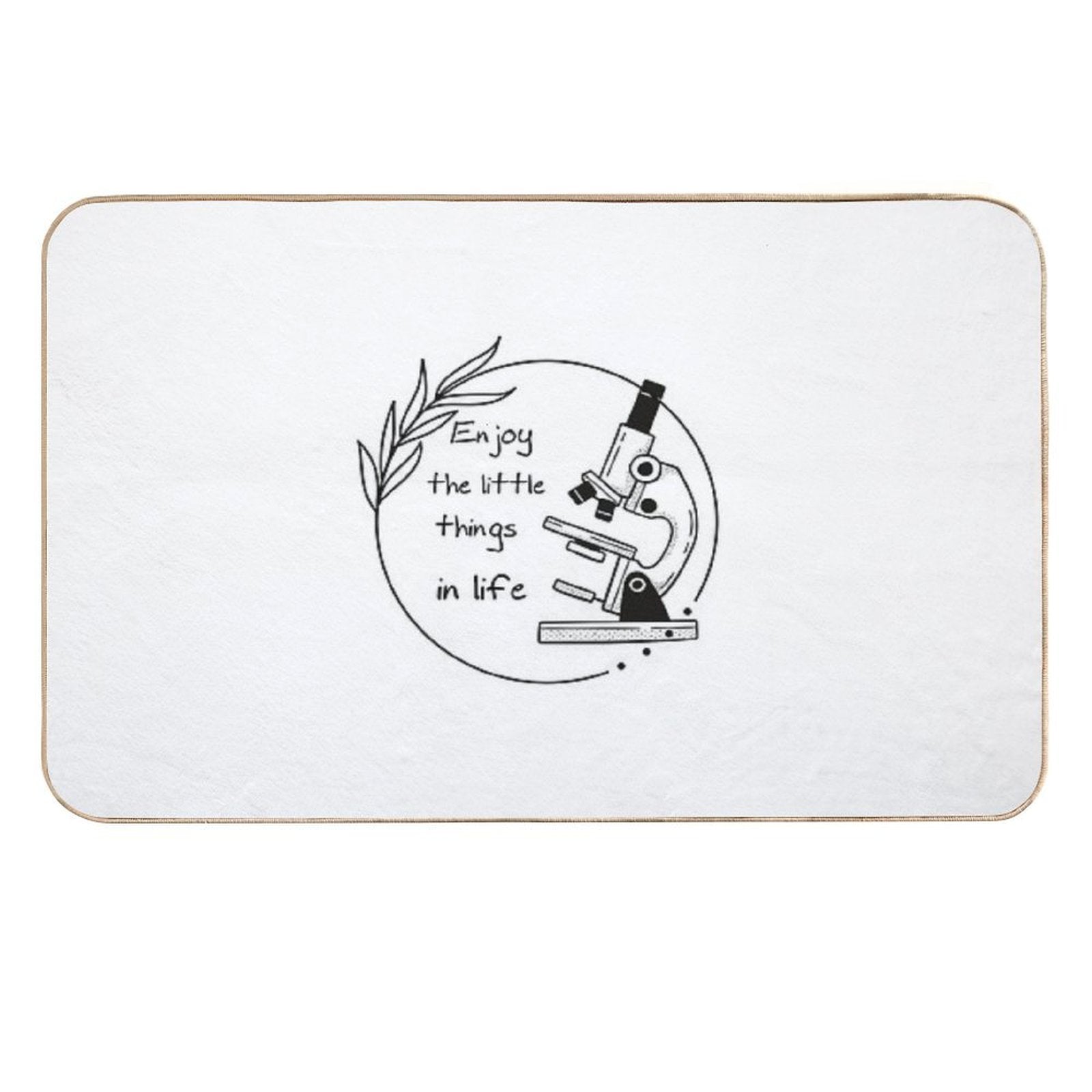 Funny Microscope, Microbiologists Biology Nerd Science Lab  Easy To Clean Bath Mat